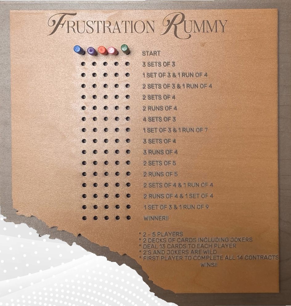 Frustration Rummy Board